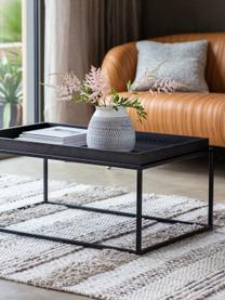 Table basse design noir Forden, Noir, larg. 90 x haut. 40 cm