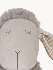 Peluche mouton Shaggy, Polyester, Tons gris, larg. 14 x haut. 30 cm