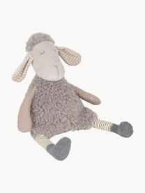 Peluche mouton Shaggy, Polyester, Tons gris, larg. 14 x haut. 30 cm