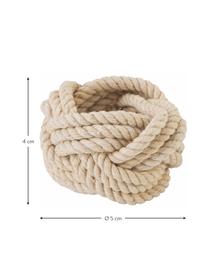 Portatovaglioli Sail 6 pz, Corda, Beige, Ø 5 x Alt. 4 cm