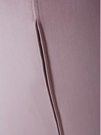 Fotel bujany z aksamitu z metalowymi nogami Wing, Tapicerka: aksamit (poliester) Dzięk, Stelaż: metal galwanizowany, Blady różowy aksamit, odcienie złotego, S 76 x G 108 cm