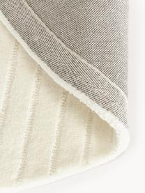 Tappeto rotondo in lana fatto a mano Mason, Retro: 100% cotone Nel caso dei , Bianco crema, Ø 120 cm (taglia S)