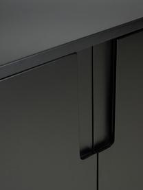 Sideboard Jesper, Korpus: Mitteldichte Holzfaserpla, Füße: Metall, lackiert, Schwarz, Goldfarben, B 160 x H 80 cm