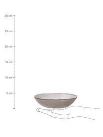 Ręcznie wykonany talerz głęboki Sandrine, Ceramika, Odcienie beżowego, Ø 22 x W 5 cm