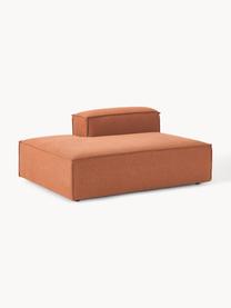 Modulo angolare Lennon, Rivestimento: 100% poliestere Con 115.0, Struttura: legno di pino massiccio, , Piedini: plastica Questo prodotto , Tessuto terracotta, Larg. 150 x Prof. 119 cm, schienale a destra