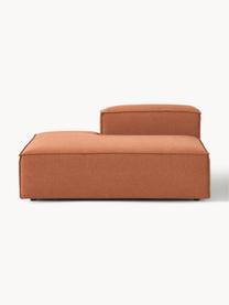 Chaise longue module Lennon, Bekleding: 100% polyester De slijtva, Frame: massief grenenhout, multi, Poten: kunststof Dit product is , Geweven stof terracotta, B 150 x D 119 cm, rugleuning rechts