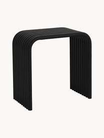 Tabouret en métal Multron, Métal, enduit, Noir, larg. 45 x haut. 44 cm