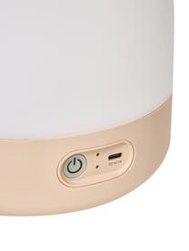 Mobiele dimbare LED tafellamp Lite-up in roze, Lampenkap: kunststof, Roze, wit, lichtbruin, Ø 20 x H 26 cm