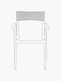 Cuscino sedia da esterno Konnor, 100% polipropilene, Grigio, Larg. 46 x Lung. 88 cm