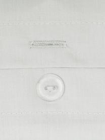 Pościel z perkalu Elsie, Jasny szary, 135 x 200 cm + 1 poduszka 80 x 80 cm