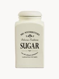 Bote Mrs Winterbottoms Sugar, Gres, Blanco crema, negro, Ø 11 x Al 21 cm, 1,3 L