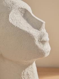 Buchstützen Head, 2 Stück, Polyresin, Gebrochenes Weiß, B 16 x H 22 cm