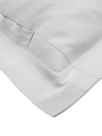 Funda de almohada de satén Premium, 45 x 110 cm, Gris claro, An 45 x L 110 cm