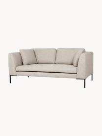 Sofa Emma (3-Sitzer) mit Metall-Füßen, Bezug: Polyester 100.000 Scheuer, Gestell: Massives Kiefernholz, Bir, Füße: Metall, pulverbeschichtet, Webstoff Hellbeige, B 194 x T 100 cm