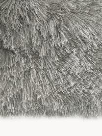 Tappeto lucido a pelo lungo Jimmy, Retro: 100% cotone Il materiale , Grigio scuro, Larg. 160 x Lung. 230 cm (taglia M)