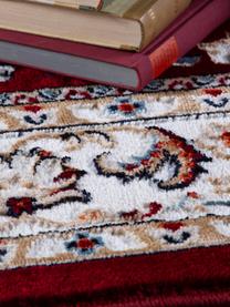 Tapis oriental rouge Isfahan, 100 % polyester, Rouge, multicolore, larg. 80 x long. 150 cm (taille XS)