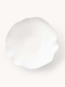 Insalatiera dalla forma organica Colleen, Gres, Bianco, Ø 29 x Alt. 12 cm
