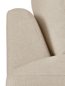 Sofa narożna XL Tribeca, Tapicerka: poliester Tkanina o odpor, Stelaż: lite drewno sosnowe, Nogi: lite drewno sosnowe, laki, Jasnobeżowa tkanina, S 405 x G 228 cm, lewostronna