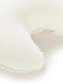 Cojín de algodón con tejido capitoné Gabriel, Blanco Off White, An 40 cm