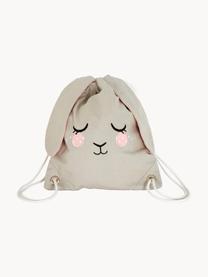Dětský batoh se stahovací šňůrkou Bunny, 100 % bavlna (bio), certifikace GOTS, Greige, Š 30 cm, V 35 cm