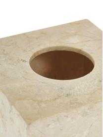 Porta fazzoletti in marmo Luxor, Marmo, Beige, L 13 x A 13 cm