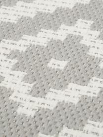 In- & Outdoor-Teppich Miami, 70% Polypropylen, 30% Polyester, Grau, Weiß, B 80 x L 150 cm (Größe XS)