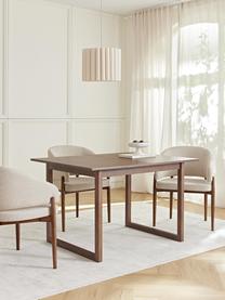 Rozkladací jedálenský stôl Calla, Dubové drevo, hnedá lakovaná, Š 160/240 x H 90 cm