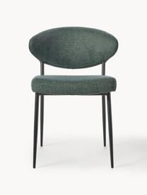 Čalúnené stoličky Adele, 2 ks, Tmavozelená, Š 54 x H 57 cm