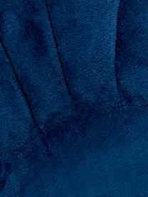 Poduszka z aksamitu Shell, Ciemny niebieski, S 28 x D 30 cm