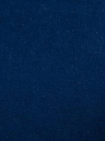 Cojín de terciopelo Shel, con relleno, Parte delantera: 100% terciopelo de algodó, Parte trasera: 100% algodón, Azul oscuro, An 28 x L 30 cm