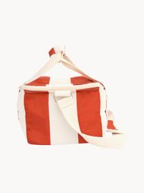 Sac isotherme Holiday, 50 % coton, 25 % polyester, 25 % PVC, Rouge rouille, blanc, larg. 32 x haut. 20 cm