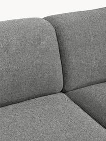 Ecksofa Melva (4-Sitzer), Bezug: 100 % Polyester Der strap, Gestell: Massives Kiefern- und Fic, Webstoff Dunkelgrau, B 319 x T 195 cm, Eckteil links