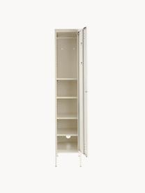 Kleiner Kleiderschrank Skinny, Stahl, pulverbeschichtet, Off White, B 35 x H 183 cm