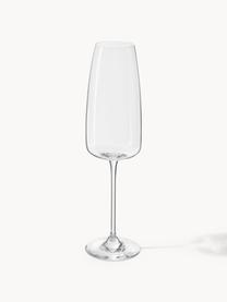 Flute da champagne in cristallo Lucien 4 pz, Cristallo, Trasparente, Ø 7 x Alt. 25 cm, 340 ml