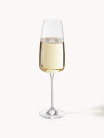 Flute da champagne in cristallo Lucien 4 pz, Cristallo, Trasparente, Ø 7 x Alt. 25 cm, 340 ml