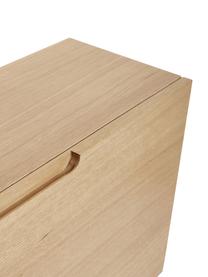 Schoenenkast Collect van eikenhout voor aan de wand, Eikenhout, FSC-gecertificeerd, Eikenhout, B 100 x H 40 cm