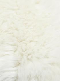 Peau de mouton lisse Oslo, Blanc crème, larg. 60 x long. 90 cm