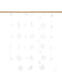 LED-Lichterkette Snowflake, warmweiß, Kunststoff, Silberfarben, L 137 cm