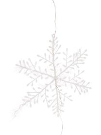 Světelný LED řetěz Snowflake, Umělá hmota, Stříbrná, D 137 cm