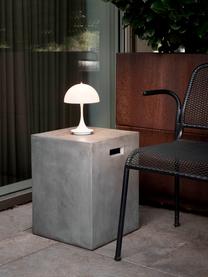 Mobilna lampa stołowa LED z funkcją przyciemniania Panthella, W 24 cm, Stelaż: aluminium powlekane, Biała stal, Ø 16 x 24 cm