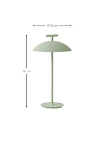 Lampa stołowa LED z funkcją przyciemniania Mini Geen-A, Metal malowany proszkowo, Zielony, Ø 20 x W 36 cm