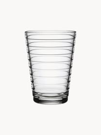 Bicchieri Aino Alvar Aalto 2 pz, Vetro, Trasparente, Ø 7 x Alt. 9 cm, 220 ml
