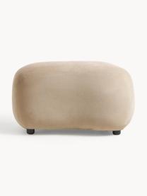 Hocker Alba, Bezug: 97 % Polyester, 3% Nylon , Webstoff Beige, B 70 x H 42 cm, gebogen links