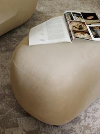 Hocker Alba, Bezug: 97 % Polyester, 3% Nylon , Webstoff Beige, B 70 x H 42 cm, gebogen links