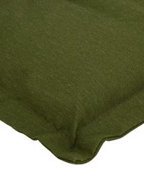 Einfarbige Hochlehner-Stuhlauflage Panama in Grün, Bezug: 50% Baumwolle, 45% Polyes, Grün, 50 x 123 cm