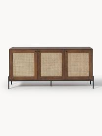 Retro komoda s vídeňskou pleteninou Vienna, Mangové dřevo, Š 165 cm, V 78 cm