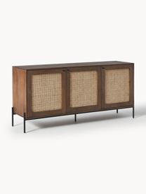 Retro komoda s vídeňskou pleteninou Vienna, Mangové dřevo, Š 165 cm, V 78 cm