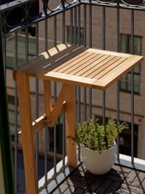 Table de jardin pliante en teck Balcony, Bois de teck, Bois de teck, larg. 45 x prof. 49 cm