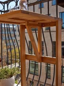 Table de jardin pliante en teck Balcony, Bois de teck, Bois de teck, larg. 45 x prof. 49 cm