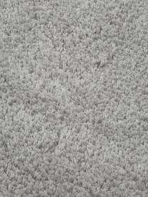 Alfombra corredor de pelo largo Leighton, Parte superior: microfibra (100% poliéste, Reverso: 70% poliéster, 30% algodó, Gris, An 80 x L 200 cm